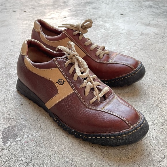 Born Shoes Leather Bicycle Toe Oxford brown size 9.5/41 Preowned Womens - Picture 9 of 9